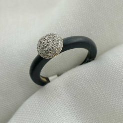 Zwart stalen ring uit de Alcoro collectie