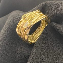 18 kt gouden wikkel ring